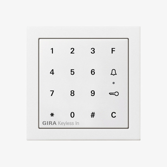 Gira 2605112 Gira Keyless In Codetastatur Flächenschalter Reinweiß