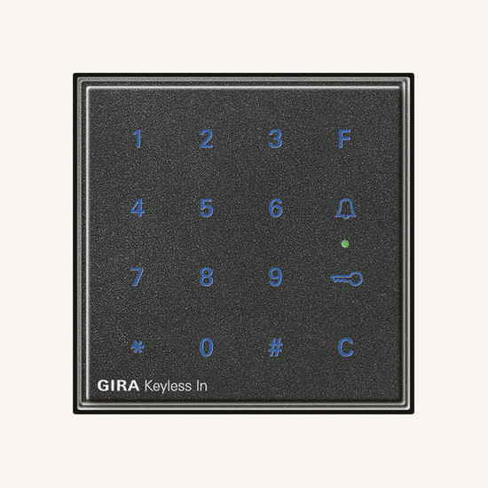 Gira 260567 Gira Keyless In Codetastatur Gira TX_44 (WG UP) Anthrazit