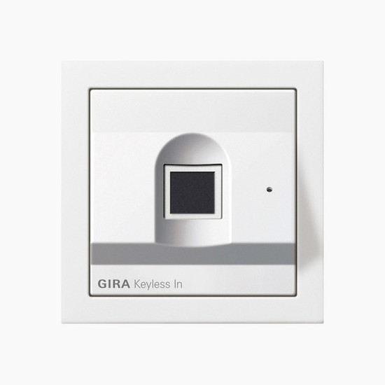 Gira 2617112 Gira Keyless In Fingerprint-Leseeinheit Flächenschalter Reinweiß