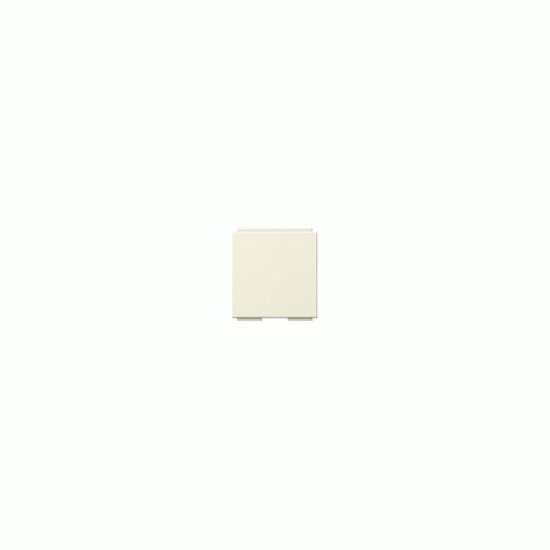 Gira 264501 Uni-BlindAbdeckung Abdeckung Modular-Jack 2-fach 30° + Beschriftungsfeld System 55 Cremeweiß