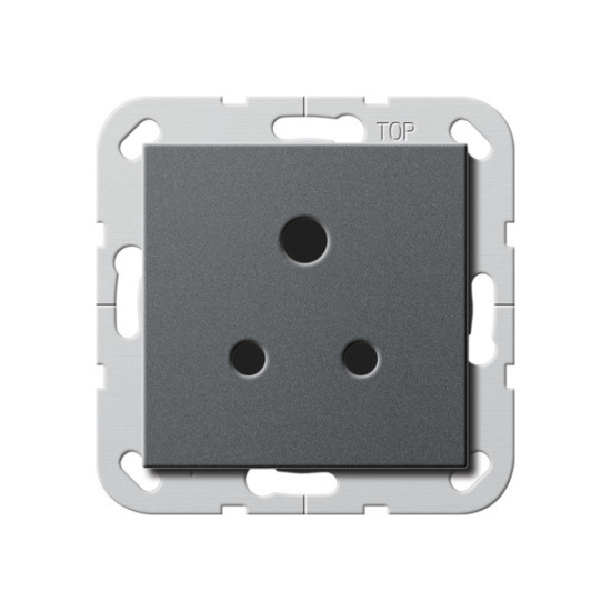 Gira 277228 Steckdose BS Round Pin 5 A SH System 55 Anthrazit