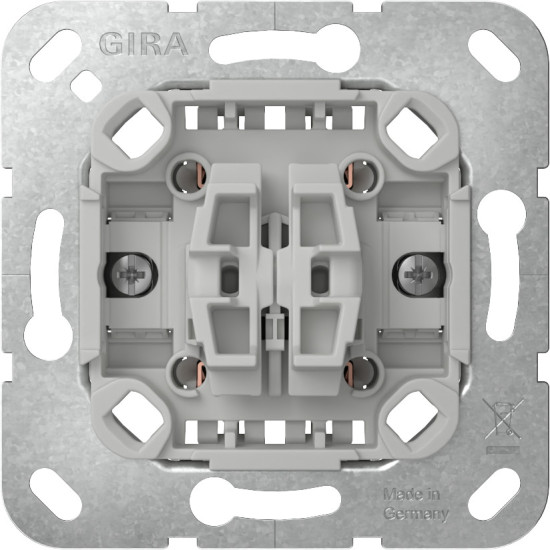 Gira 387500 Wipptaster Wechsler 2-fach ohne Befestigungskrallen Einsatz