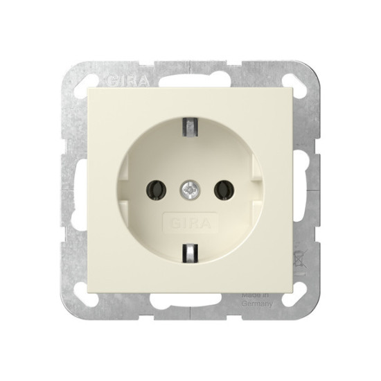 Gira 418801 SCHUKO-Steckdose System 55 Cremeweiß