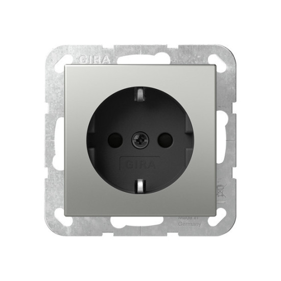 Gira 4188600 SCHUKO-Steckdose System 55 Edelstahl