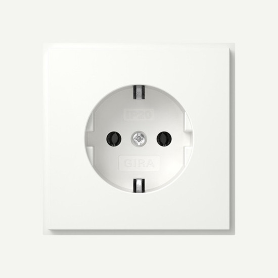 Gira 418866 SCHUKO-Steckdose (IP20) Gira TX_44 Reinweiß