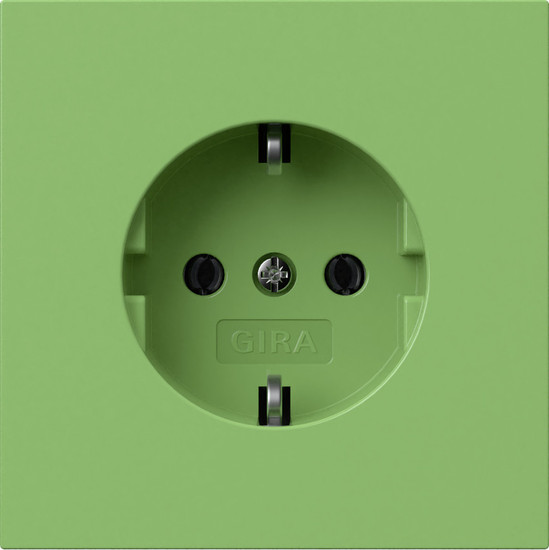 Gira 4188707 SCHUKO-Steckdose SV Flächenschalter Grün