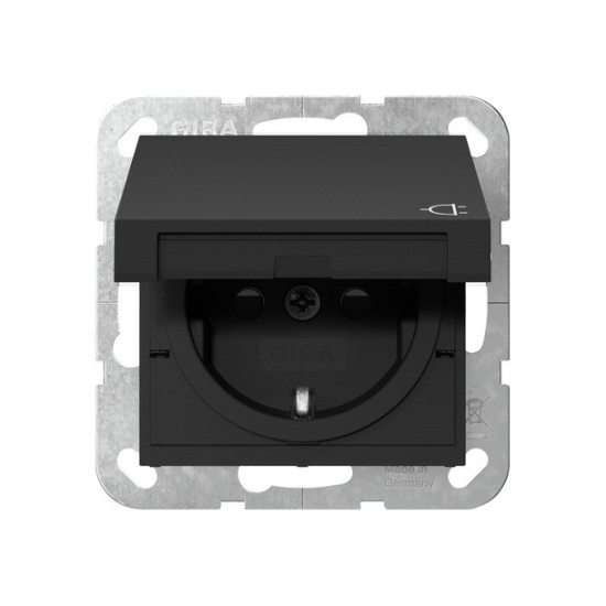 Gira 4414005 SCHUKO-Steckdose KD + SP System 55 Schwarz m