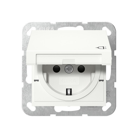 Gira 441403 SCHUKO-Steckdose KD + SP System 55 Reinweiß