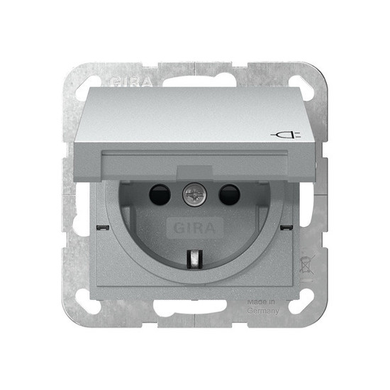 Gira 441426 SCHUKO-Steckdose KD + SP System 55 F Alu