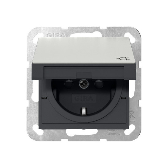 Gira 4414600 SCHUKO-Steckdose KD + SP System 55 Edelstahl