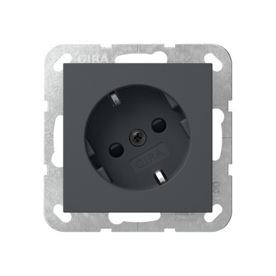 Gira 441828 SCHUKO-Steckdose 30° + SP System 55 Anthrazit