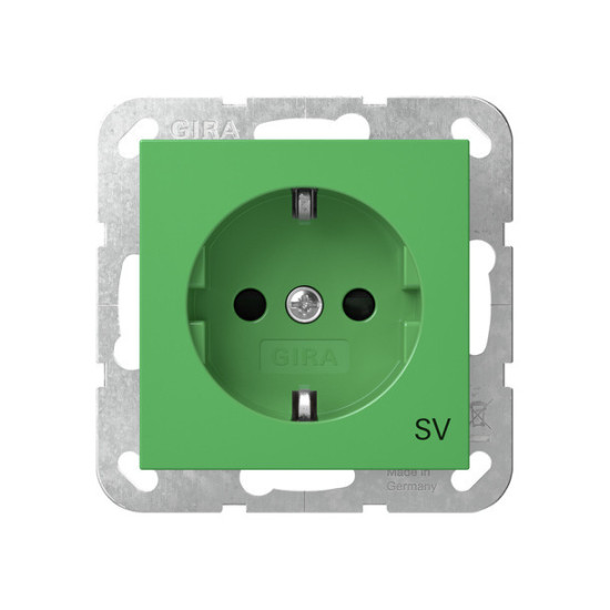 Gira 4453107 SCHUKO-Steckdose SP SV System 55 Grün