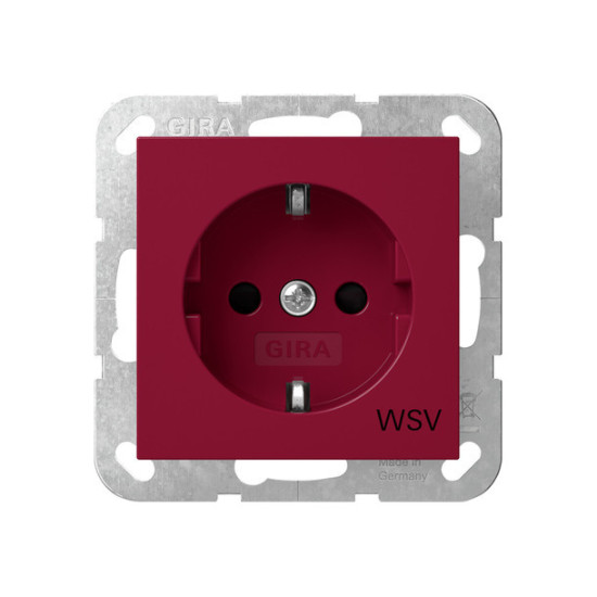 Gira 4453108 SCHUKO-Steckdose SP WSV System 55 Rot