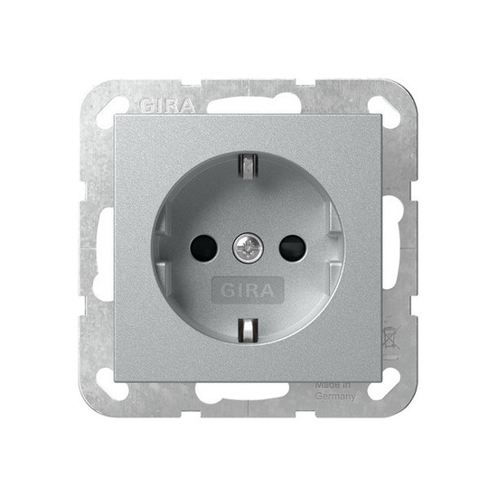 Gira 445326 SCHUKO-Steckdose SP System 55 F Alu