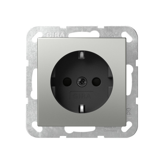 Gira 4453600 SCHUKO-Steckdose SP System 55 Edelstahl