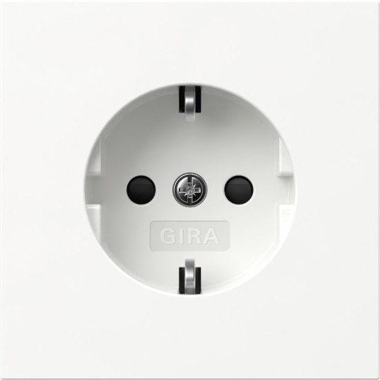 Gira 445370 SCHUKO-Steckdose SP Flächenschalter Reinweiß