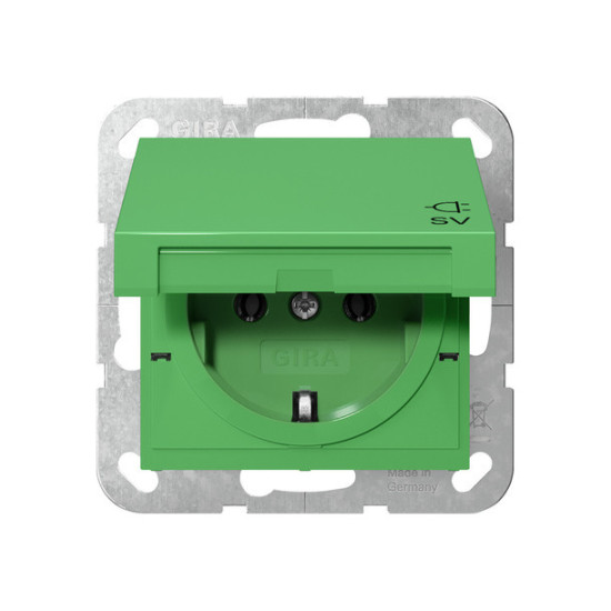 Gira 4454107 SCHUKO-Steckdose KD SV System 55 Grün