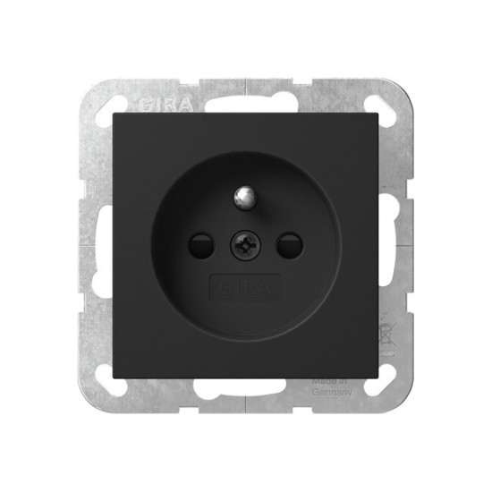 Gira 4485005 Steckdose Erdstift + SP System 55 Schwarz m