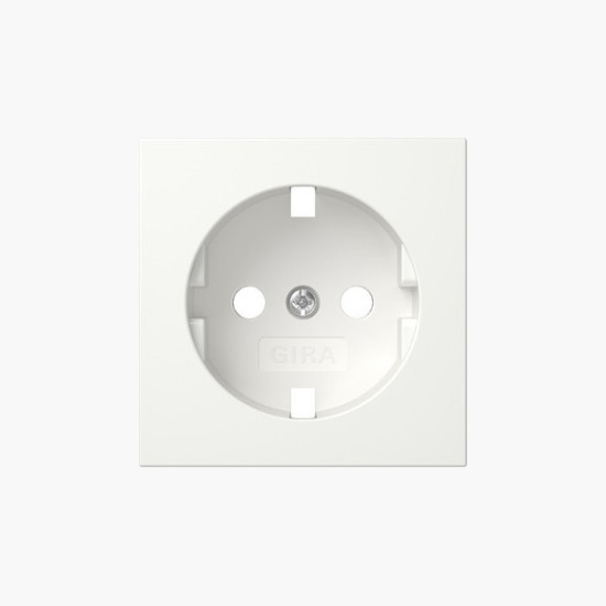 Gira 492027 Abdeckung SCHUKO-Steckdose System 55 Reinweiß m