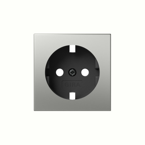 Gira 4920600 Abdeckung SCHUKO-Steckdose System 55 Edelstahl