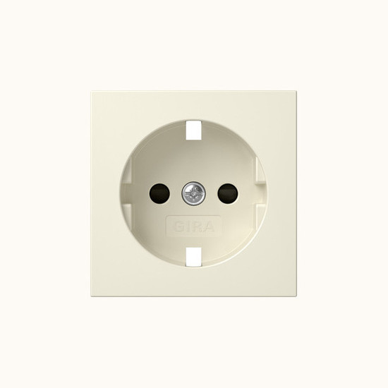 Gira 492101 Abdeckung SCHUKO-Steckdose SP System 55 Cremeweiß
