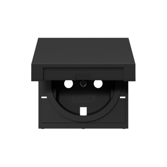 Gira 4922005 Abdeckung SCHUKO-Steckdose KD System 55 Schwarz m