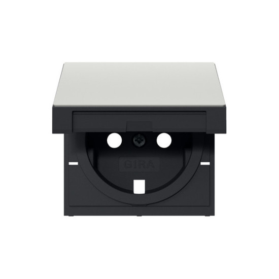 Gira 4922600 Abdeckung SCHUKO-Steckdose KD System 55 Edelstahl(lack.)