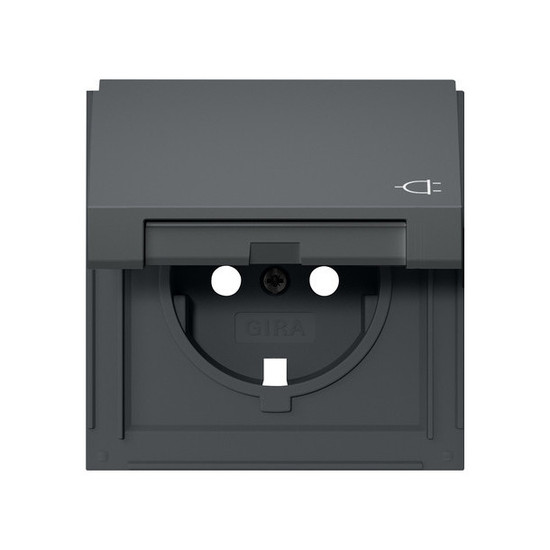 Gira 492267 Abdeckung SCHUKO-Steckdose KD Gira TX_44 Anthrazit