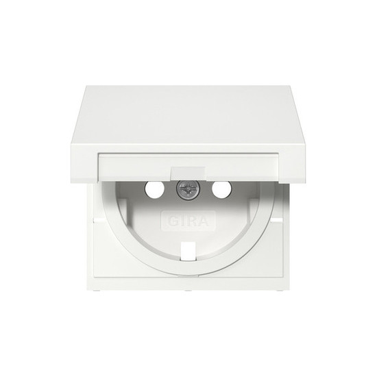 Gira 494203 Abdeckung SCHUKO-Steckdose KD + SP System 55 Reinweiß