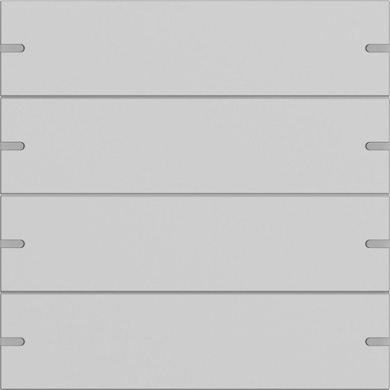 Gira 5024915 Wippenset 4-fach Tastsensensor 4.95 Alum.Grau m(lack.)