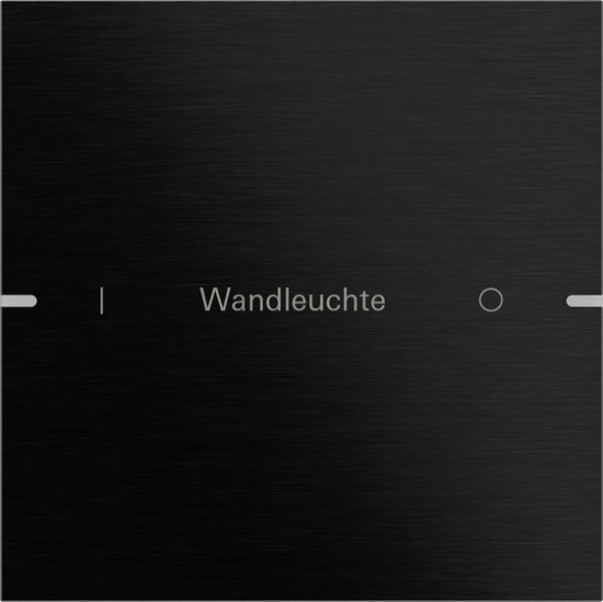 Gira 5031126 Wippenset 1-fach individuell Tastsensensor 4.95 Alum.Schwarz(elox.)