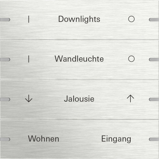 Gira 5034219 Wippenset 4-fach individuell Tastsensensor 4.95 Edelstahl