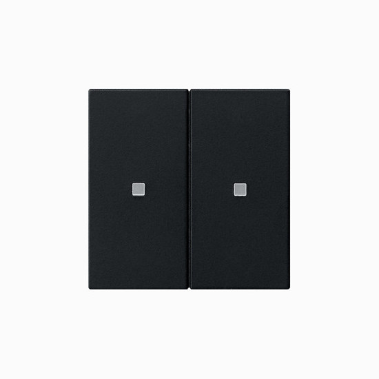 Gira 5107005 RF BedienAufsatz 2-fach KNX System 55 Schwarz m