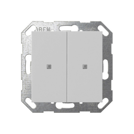 Gira 5173015 Taster Wippe 2-fach OneKNX System 55 Grau m