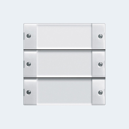Gira 5333100 Gira eNet Funk Wandsender 3-fach Beschriftungsfeld System 55 Klar/Reinweiß