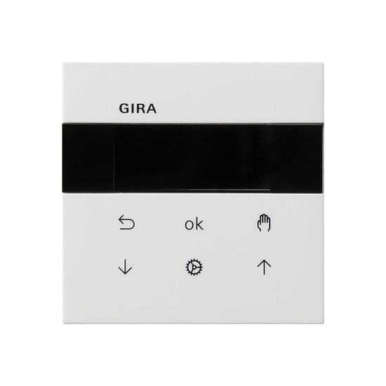 Gira 5366112 S3000 Jal.-/Schaltuhr Display Flächenschalter Reinweiß