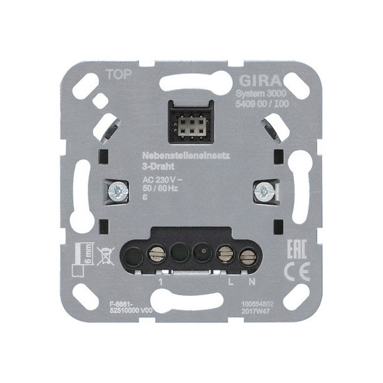Gira 540900 S3000 Nebenst.Einsatz 3-Dr Einsatz