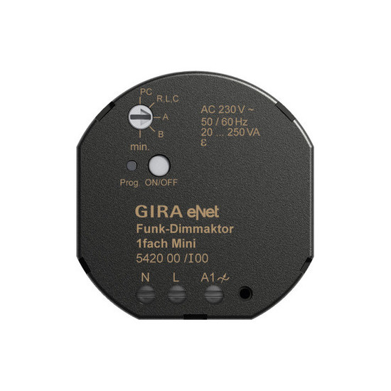 Gira 542000 Funk Dimmaktor 1-fach Mini 20 - 250 VA Gira eNet