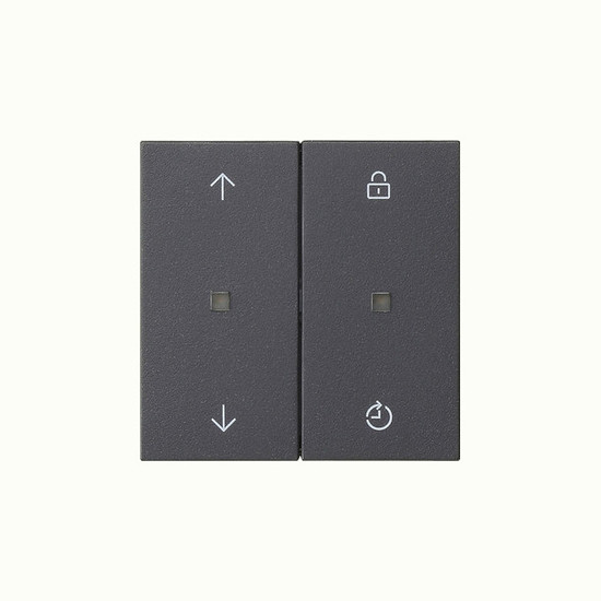 Gira 549228 Gira eNet Funk BedienAufsatz Memory Pfeile System 55 Anthrazit