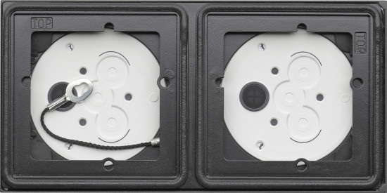 Gira 5502910 Aufputzgehäuse 2-fach System 106 Anthrazit