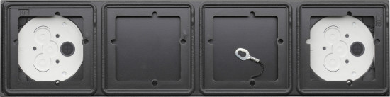 Gira 5504910 Aufputzgehäuse 4-fach System 106 Anthrazit