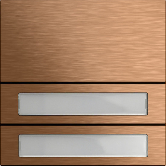 Gira 5532921 Ruftastenmodul 2-fach System 106 Bronze