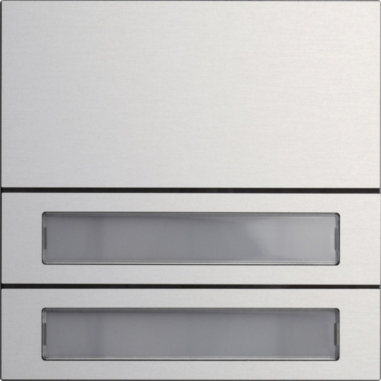 Gira 5532926 Ruftastenmodul 2-fach System 106 Aluminium