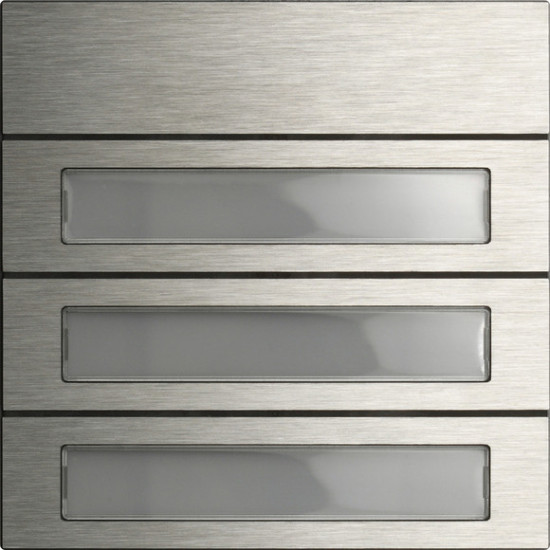 Gira 5533914 Ruftastenmodul 3-fach System 106 Edelstahl V4A