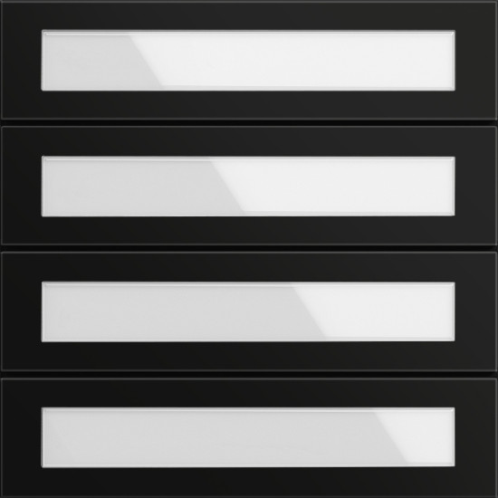 Gira 5534925 Ruftastenmodul 4-fach System 106 Schwarz m