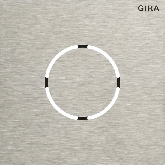 Gira 5578920 Frontplatte Sprachmodul System 106 Edelstahl