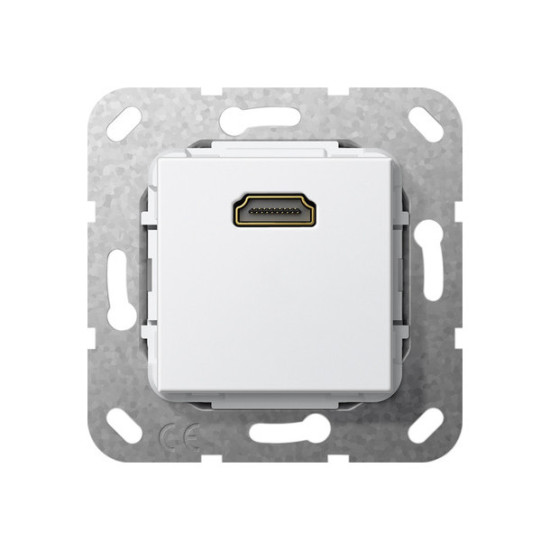 Gira 567003 HDMI K-poligeitsche Einsatz Reinweiß