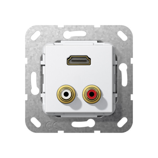 Gira 567303 C-Audio HDMI Kpl. Einsatz Reinweiß