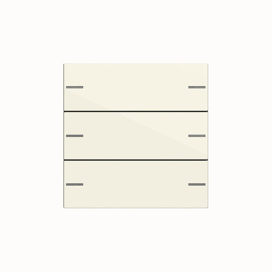 Gira 575301 Wippenset 3-fach Tastsensensor 4.55 System 55 Cremeweiß