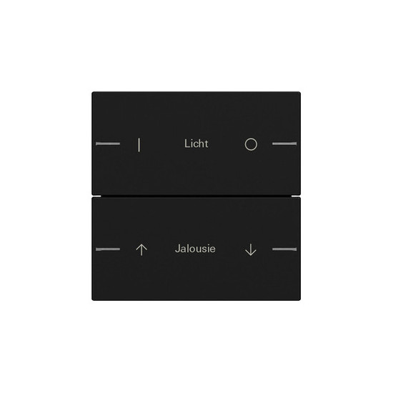 Gira 5762005 Wippenset 2-fach individuell Tastsensensor 4.55 Schwarz m